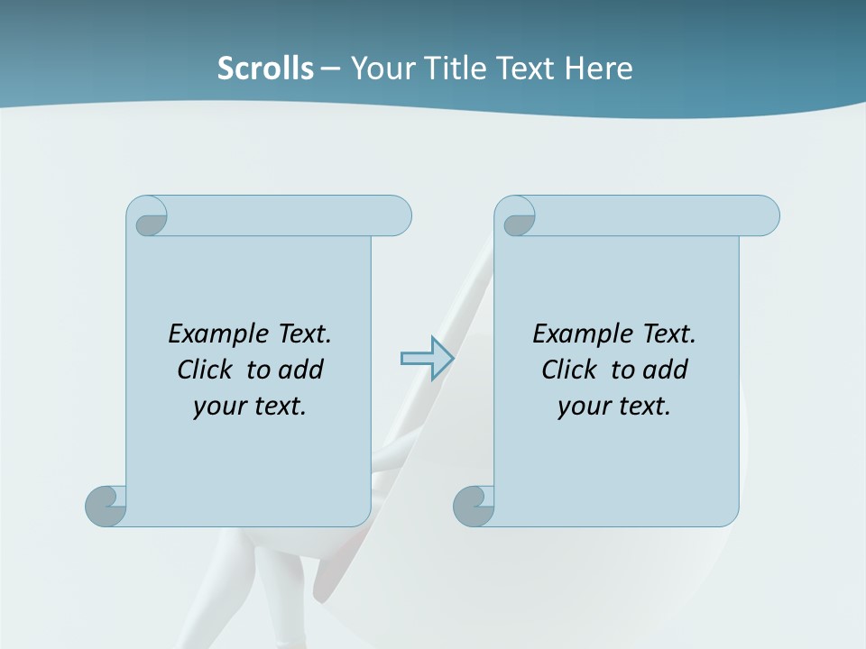 Modern Communication Person PowerPoint Template