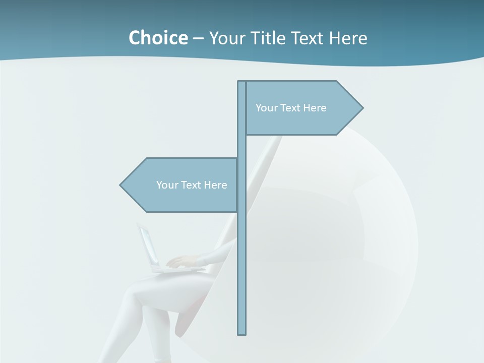 Modern Communication Person PowerPoint Template