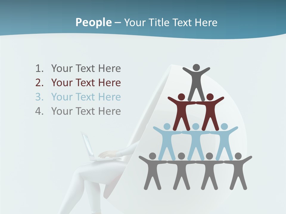 Modern Communication Person PowerPoint Template