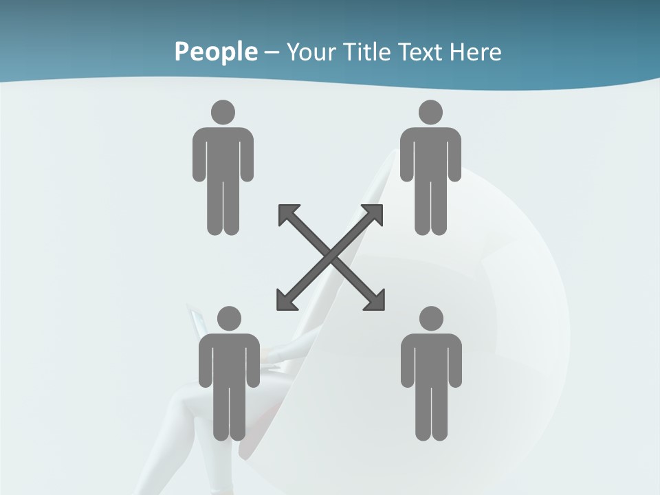 Modern Communication Person PowerPoint Template