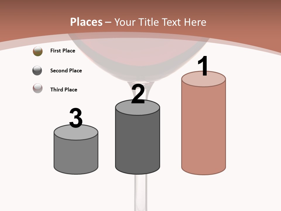 Isolated Food Wineglass PowerPoint Template