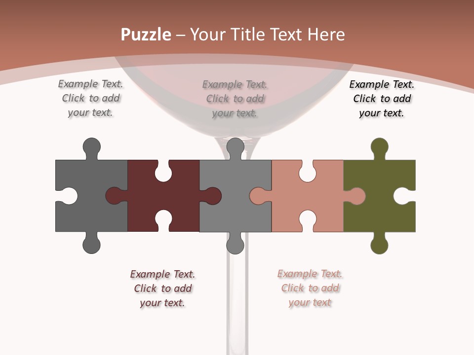 Isolated Food Wineglass PowerPoint Template