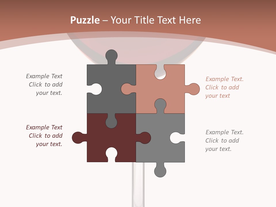 Isolated Food Wineglass PowerPoint Template