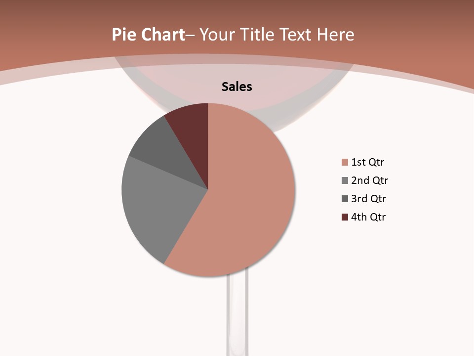 Isolated Food Wineglass PowerPoint Template