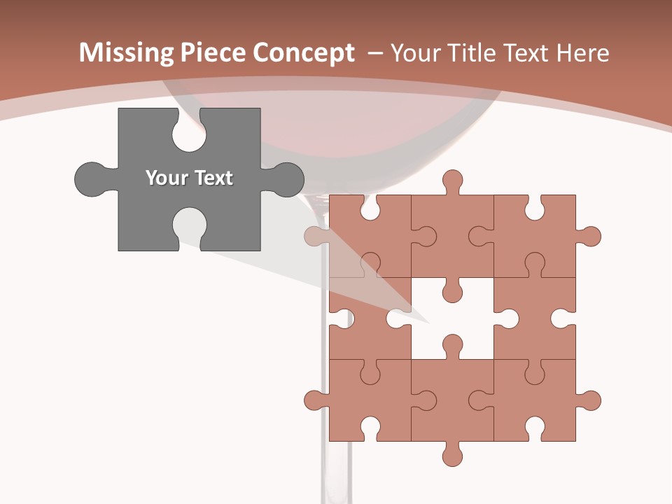 Isolated Food Wineglass PowerPoint Template