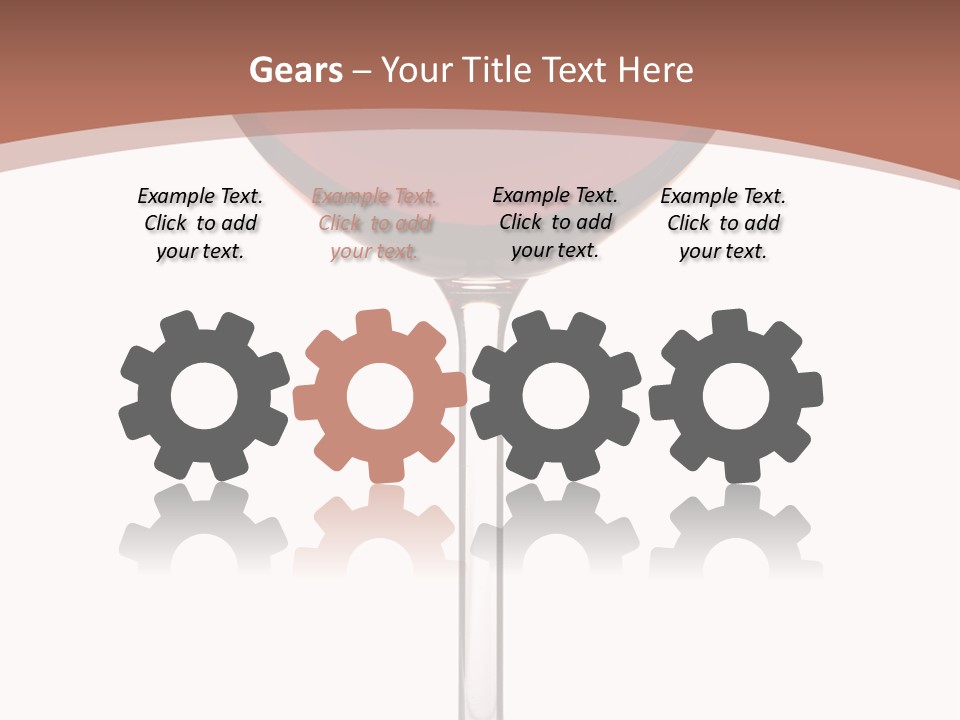 Isolated Food Wineglass PowerPoint Template