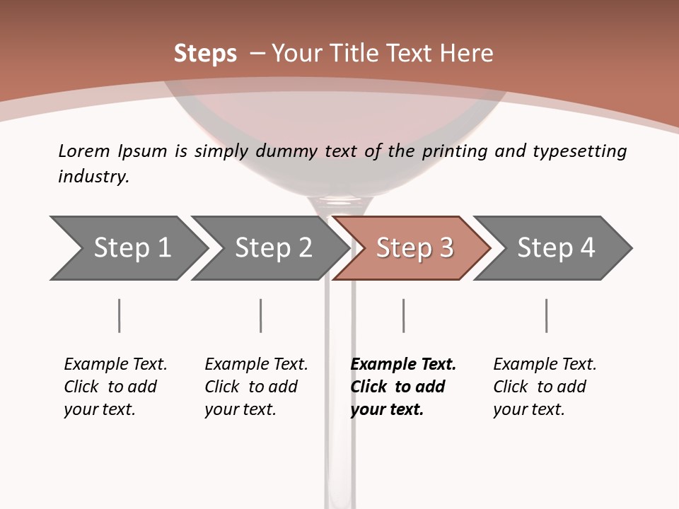 Isolated Food Wineglass PowerPoint Template