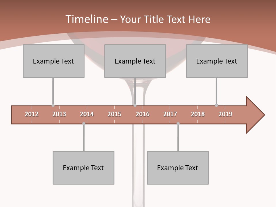 Isolated Food Wineglass PowerPoint Template