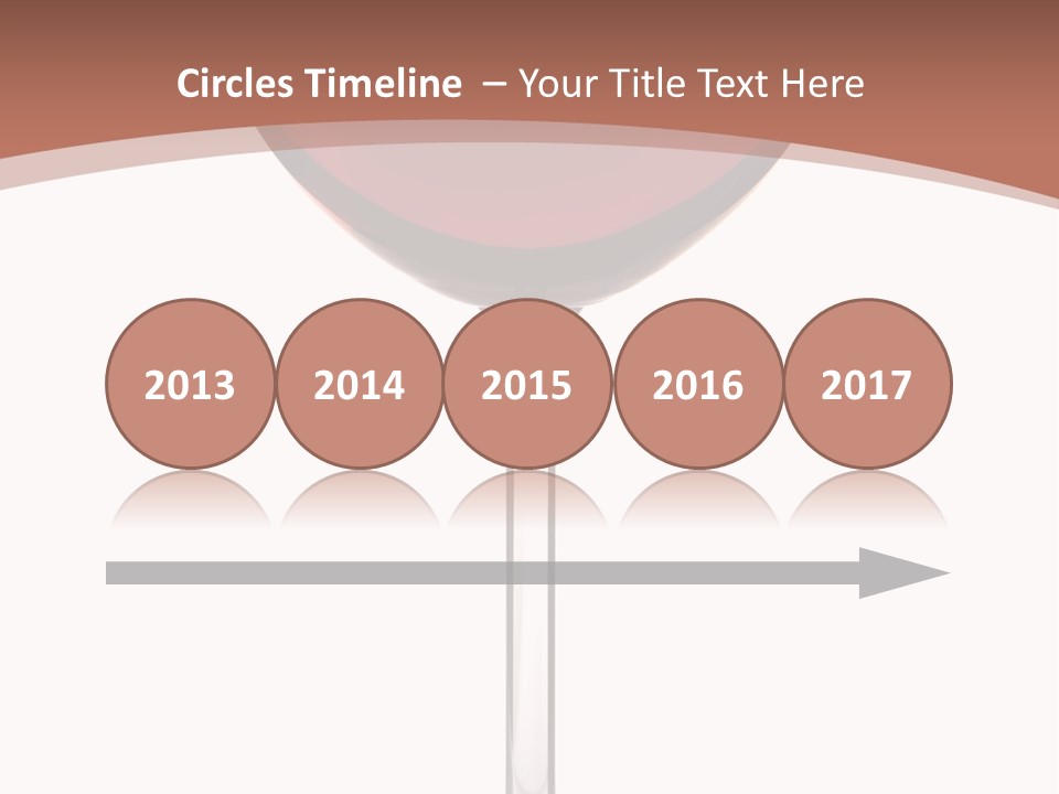 Isolated Food Wineglass PowerPoint Template