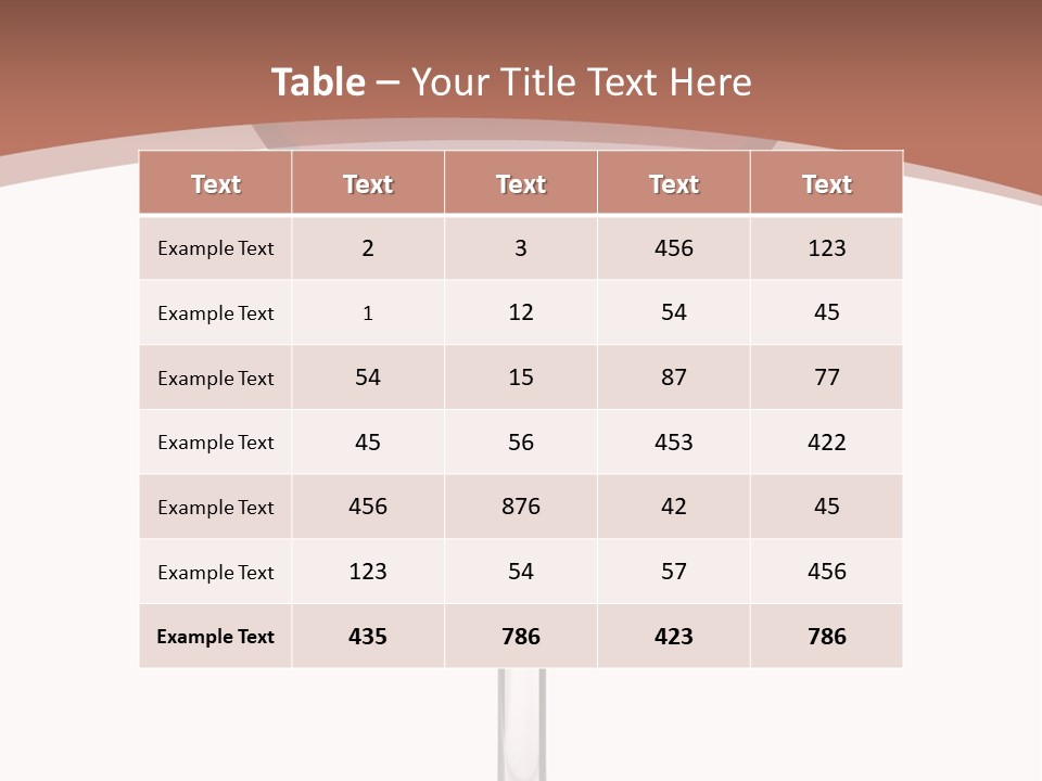Isolated Food Wineglass PowerPoint Template