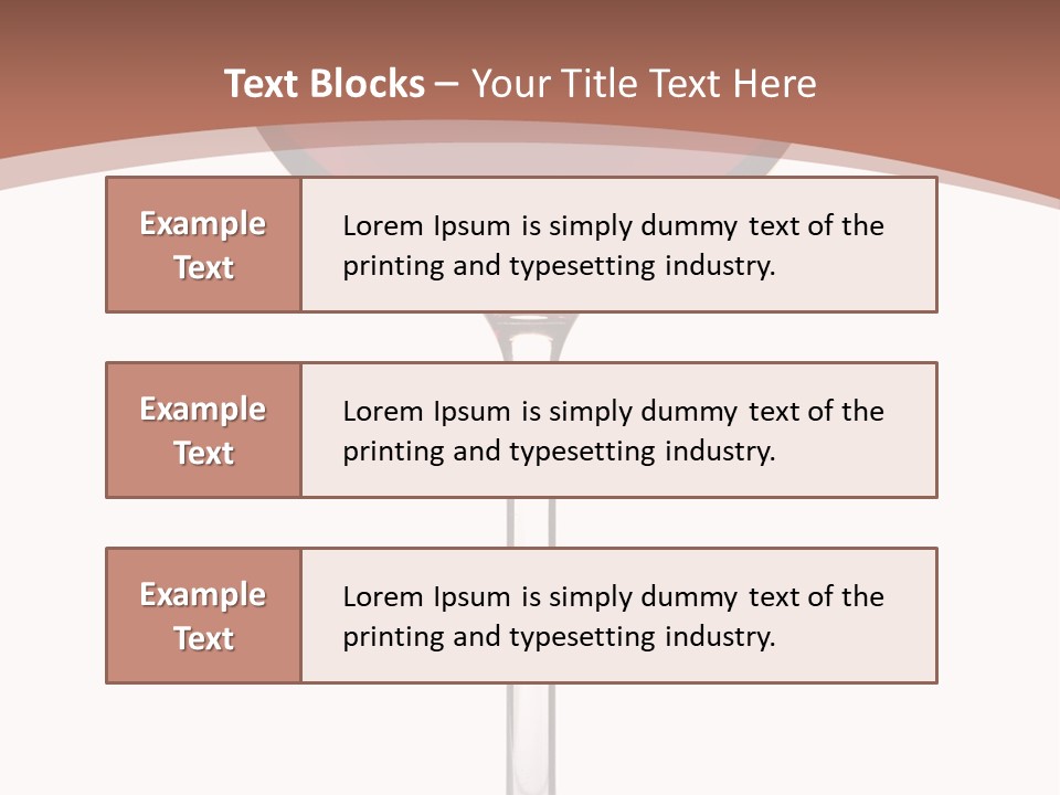 Isolated Food Wineglass PowerPoint Template