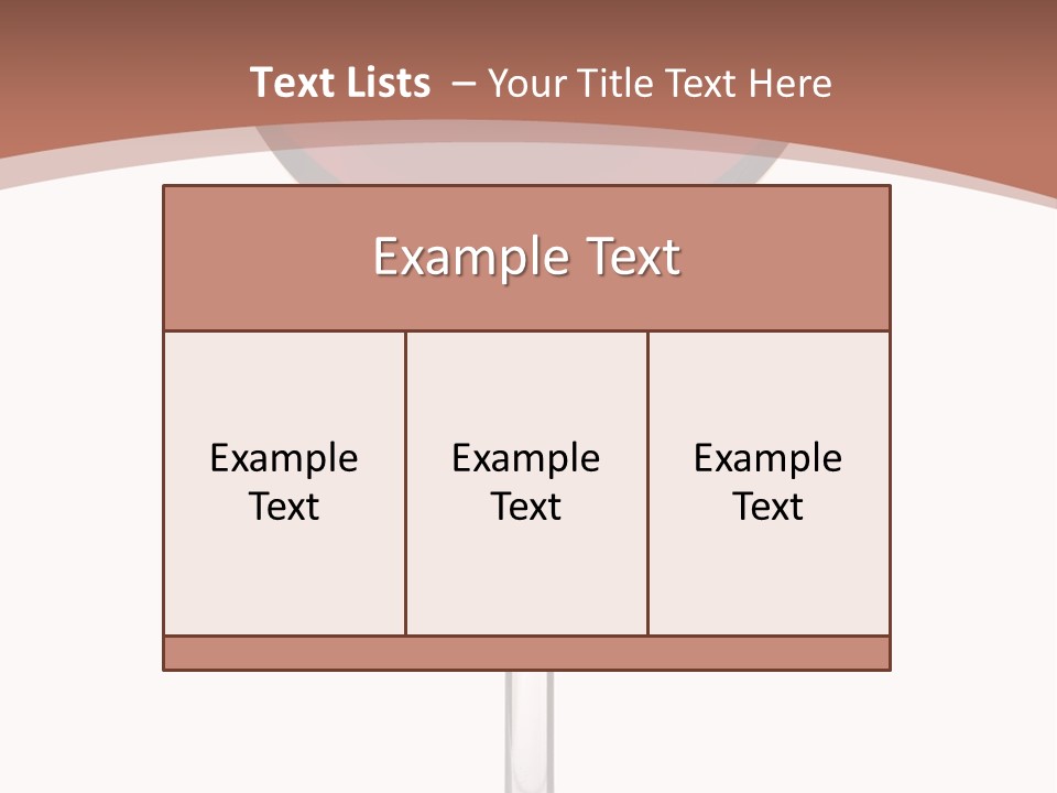 Isolated Food Wineglass PowerPoint Template