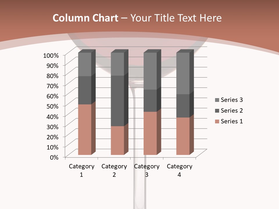 Isolated Food Wineglass PowerPoint Template