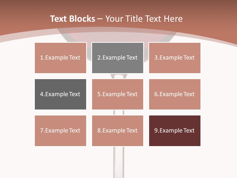 Isolated Food Wineglass PowerPoint Template