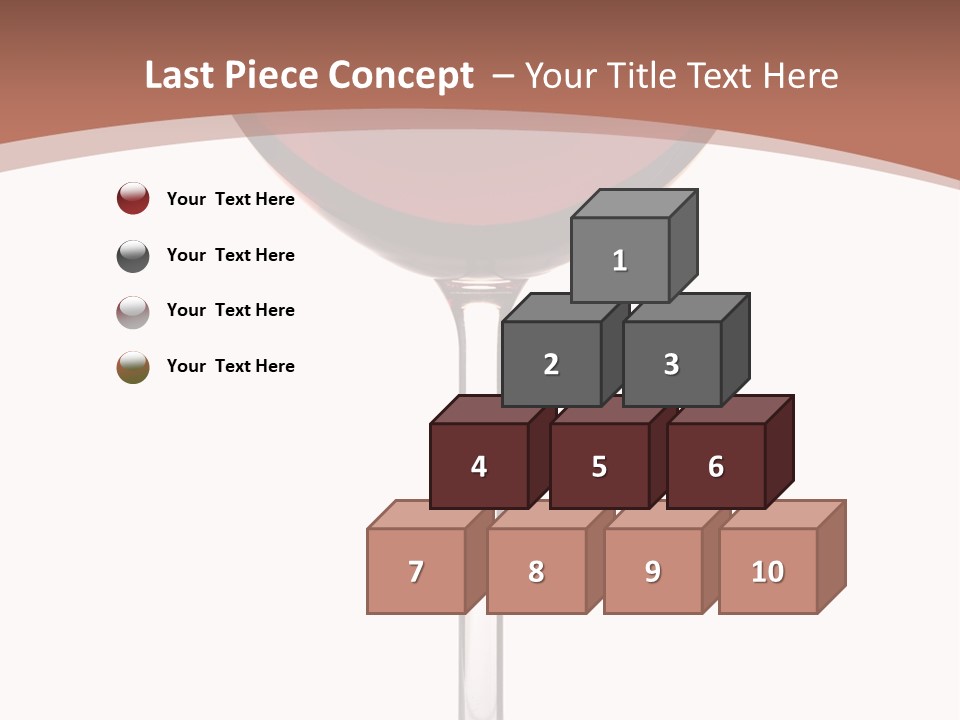 Isolated Food Wineglass PowerPoint Template