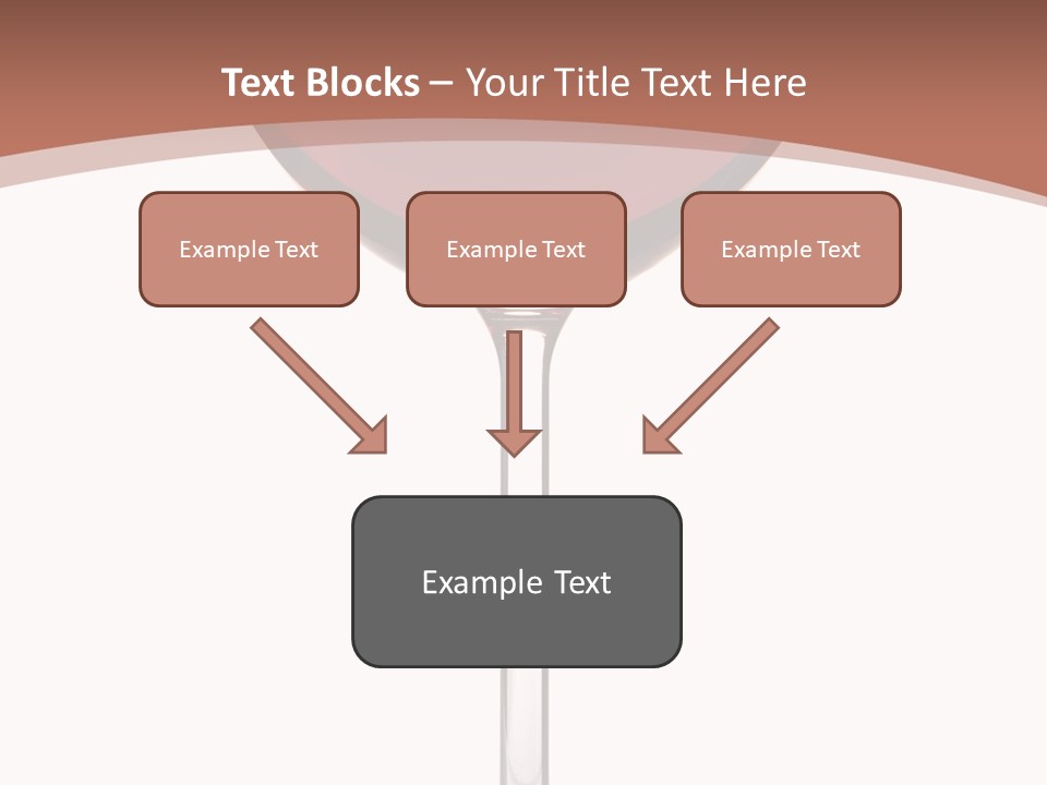 Isolated Food Wineglass PowerPoint Template