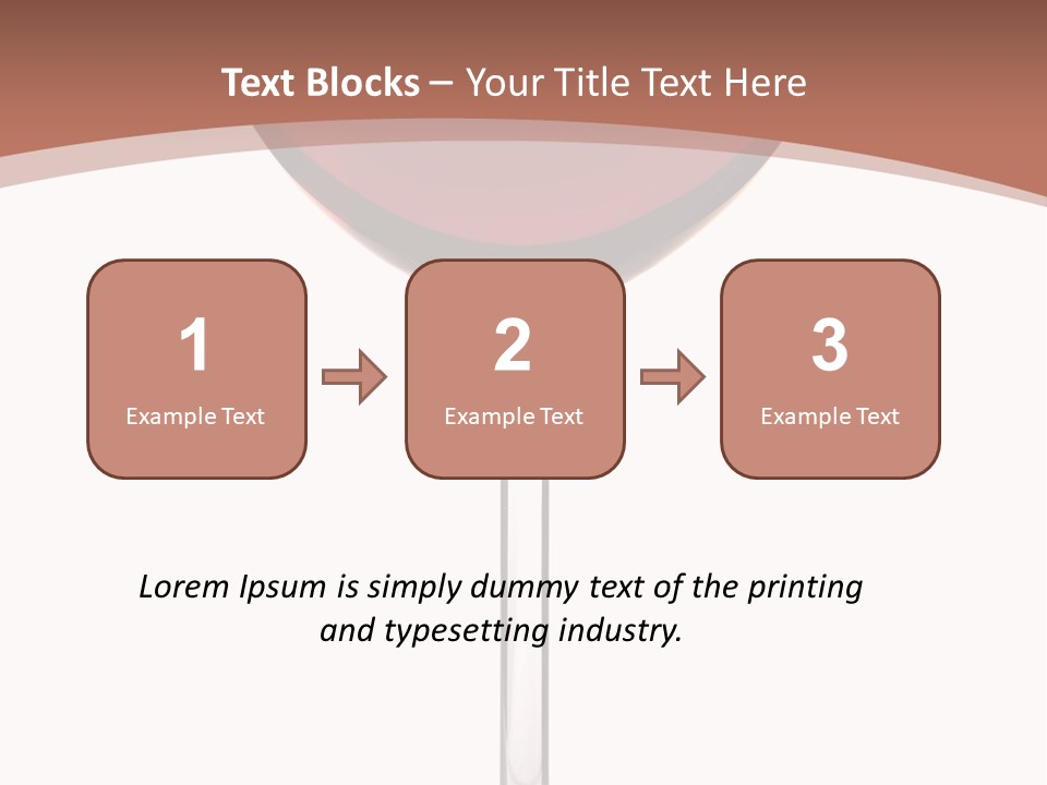 Isolated Food Wineglass PowerPoint Template