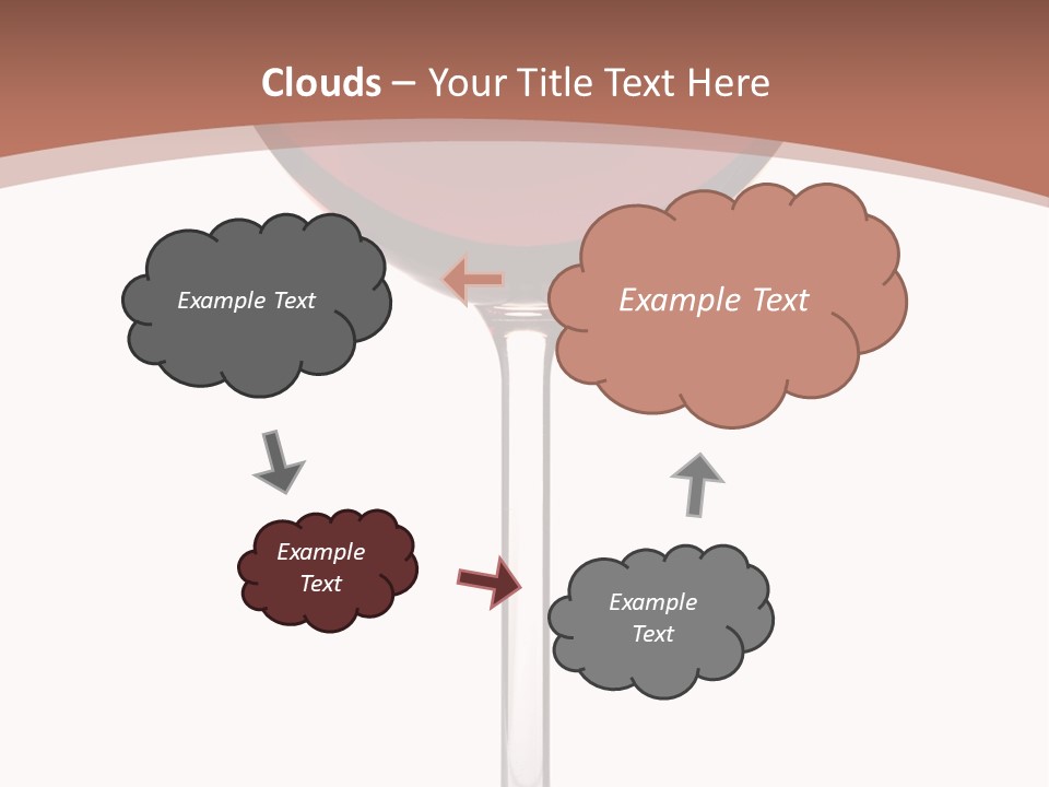 Isolated Food Wineglass PowerPoint Template