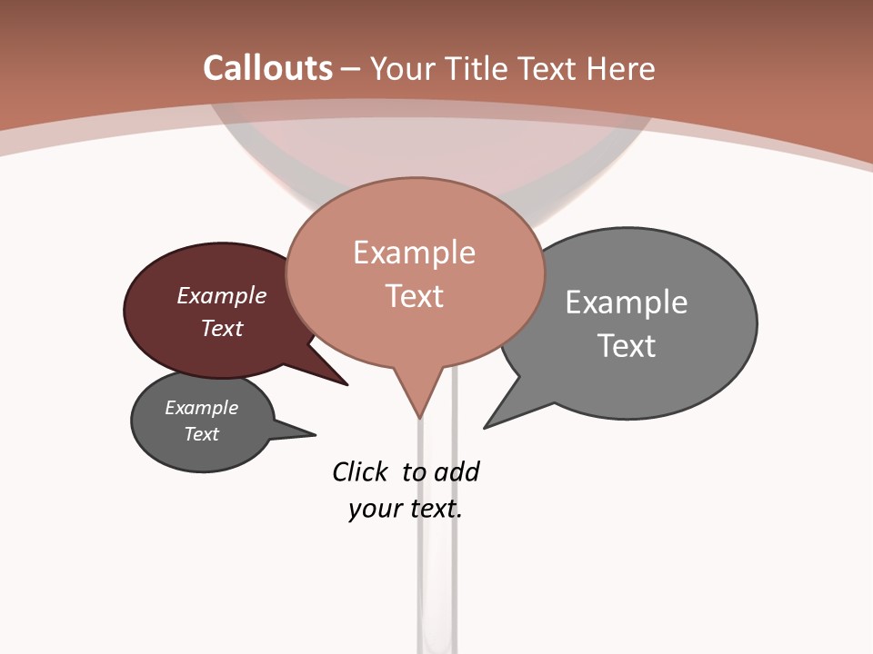 Isolated Food Wineglass PowerPoint Template
