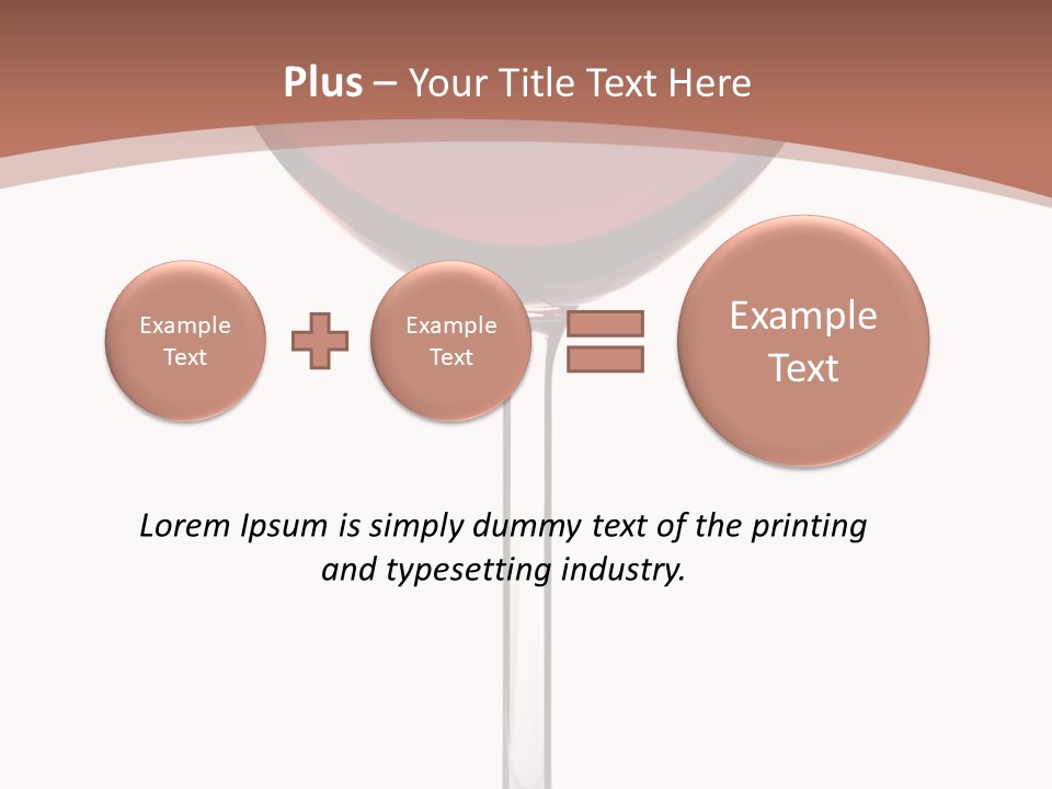 Isolated Food Wineglass PowerPoint Template