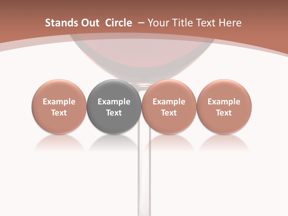 Isolated Food Wineglass PowerPoint Template