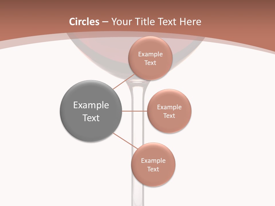 Isolated Food Wineglass PowerPoint Template