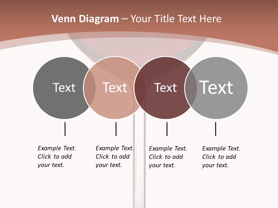 Isolated Food Wineglass PowerPoint Template