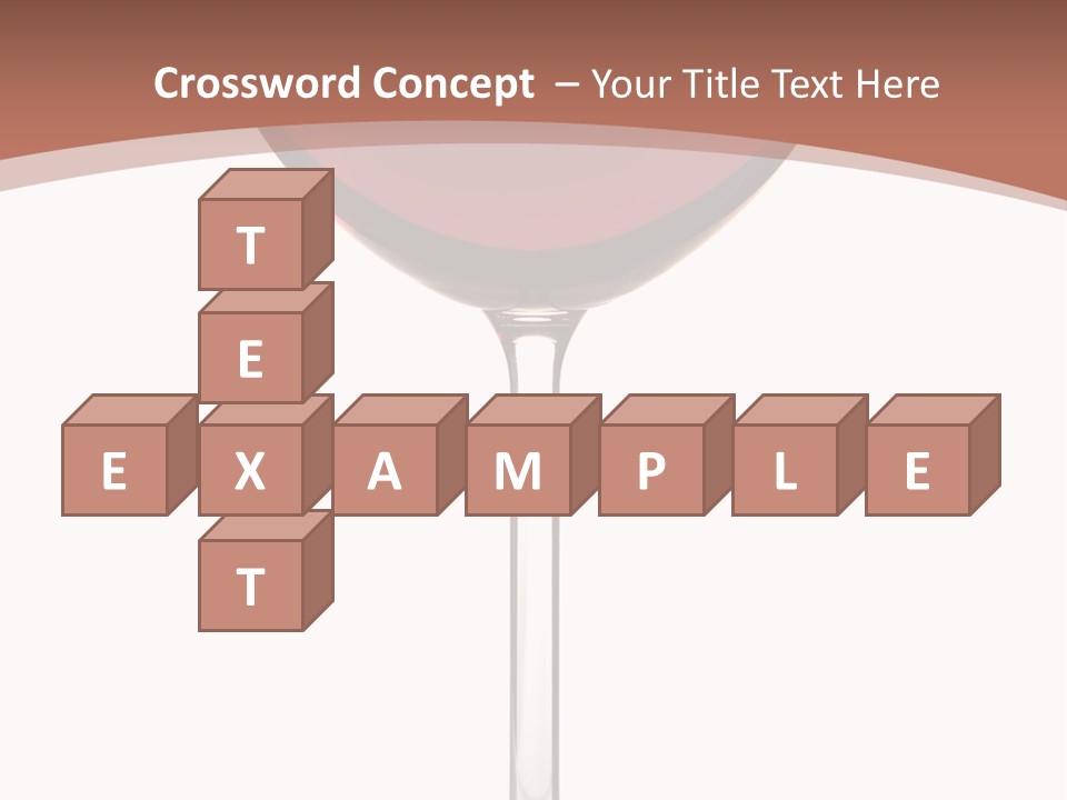 Isolated Food Wineglass PowerPoint Template