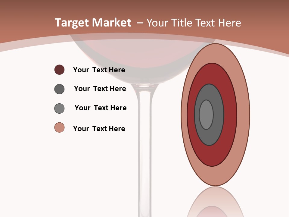 Isolated Food Wineglass PowerPoint Template