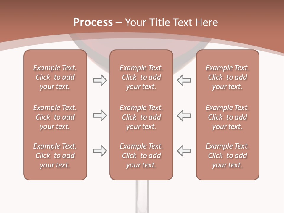 Isolated Food Wineglass PowerPoint Template