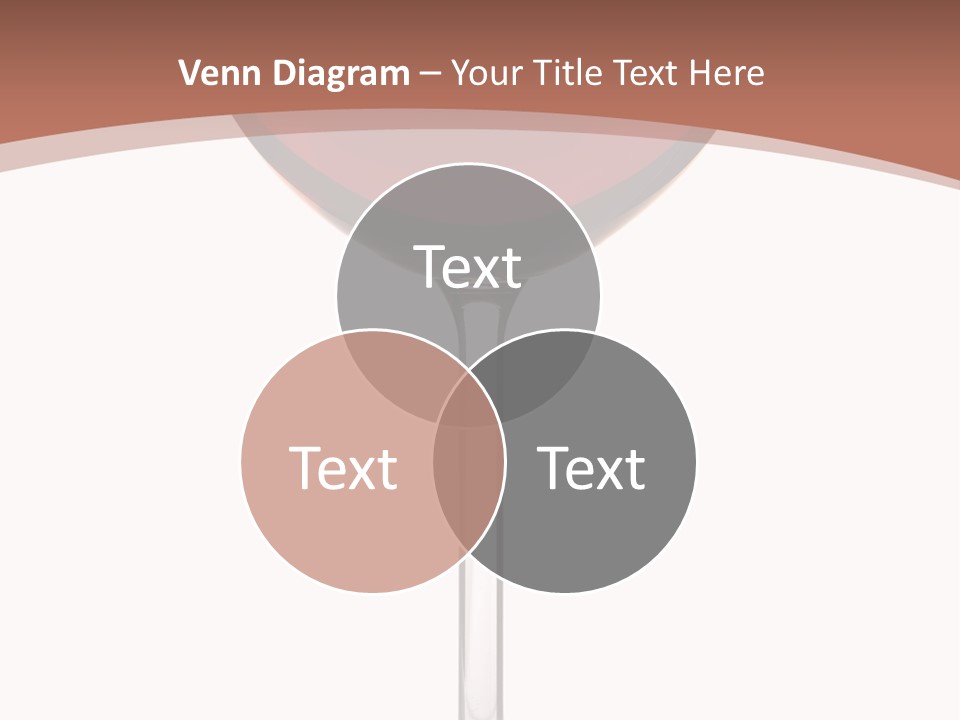Isolated Food Wineglass PowerPoint Template