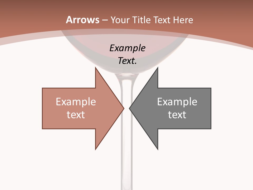 Isolated Food Wineglass PowerPoint Template