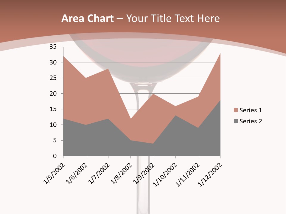 Isolated Food Wineglass PowerPoint Template