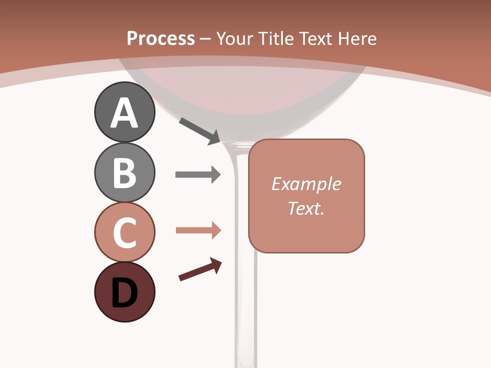 Isolated Food Wineglass PowerPoint Template