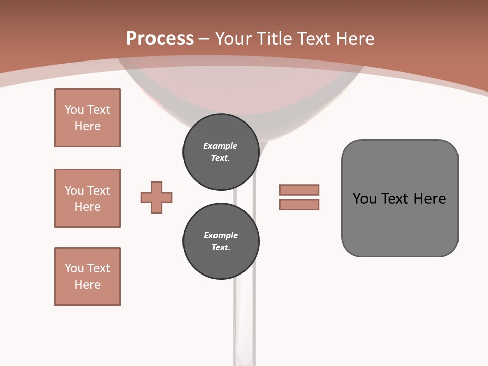 Isolated Food Wineglass PowerPoint Template