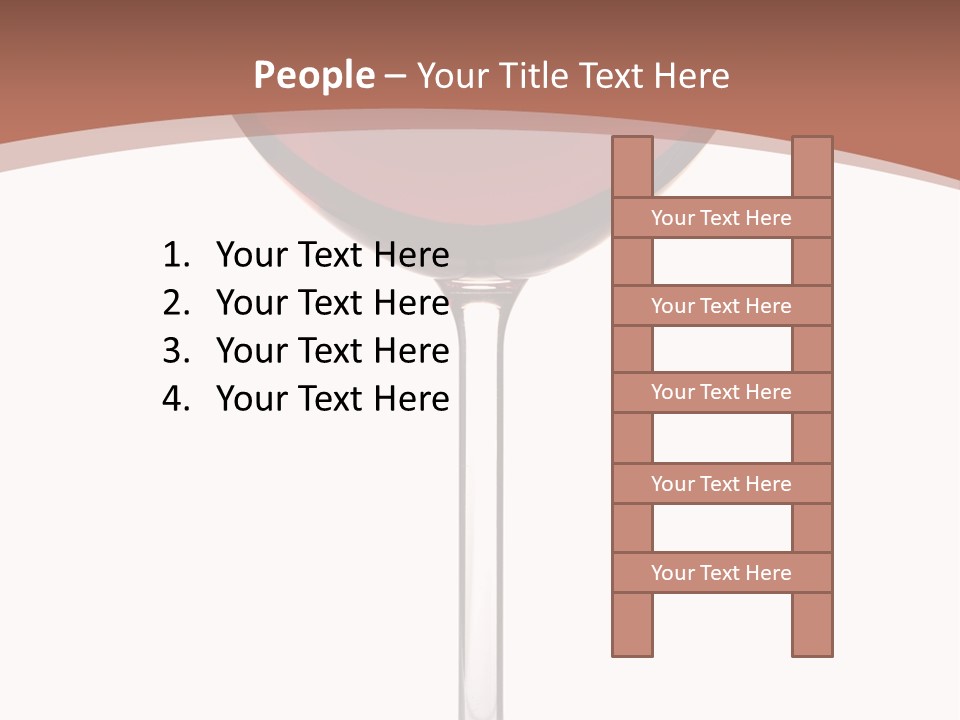 Isolated Food Wineglass PowerPoint Template