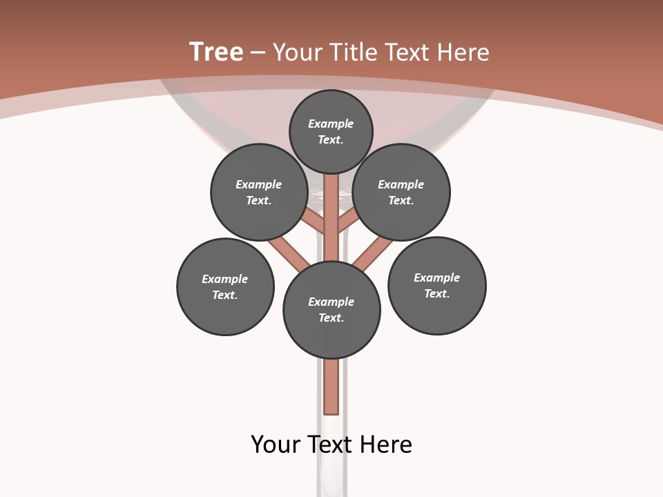 Isolated Food Wineglass PowerPoint Template