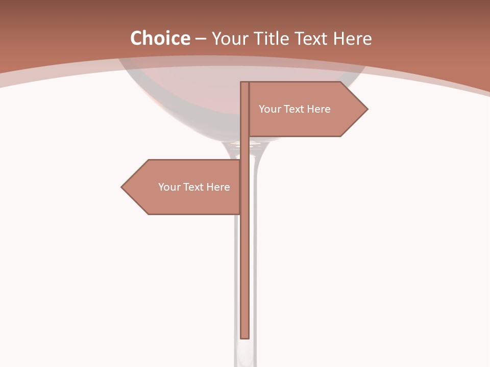 Isolated Food Wineglass PowerPoint Template