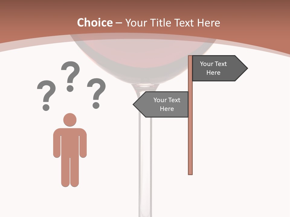 Isolated Food Wineglass PowerPoint Template