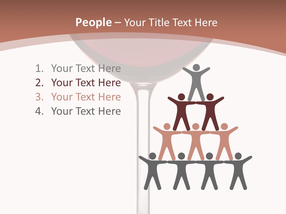 Isolated Food Wineglass PowerPoint Template