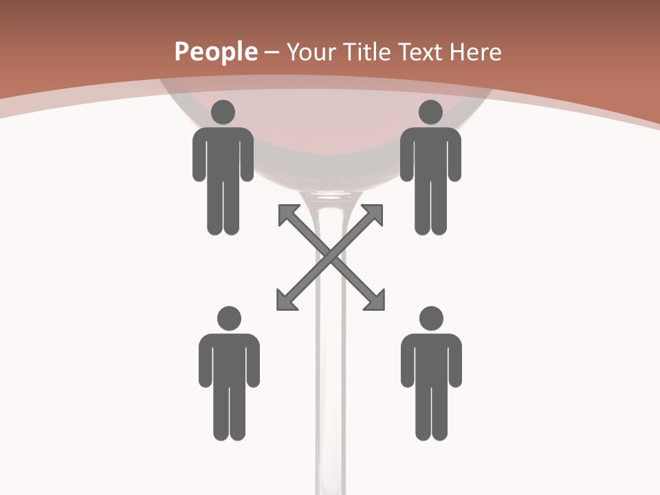 Isolated Food Wineglass PowerPoint Template