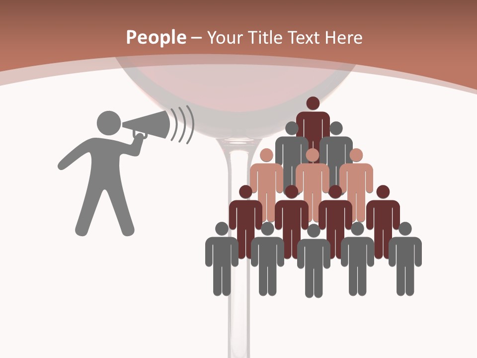 Isolated Food Wineglass PowerPoint Template