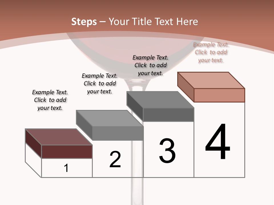 Isolated Food Wineglass PowerPoint Template