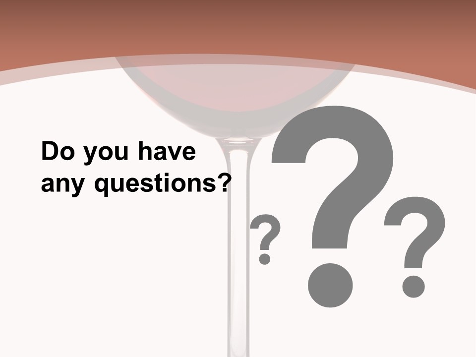 Isolated Food Wineglass PowerPoint Template