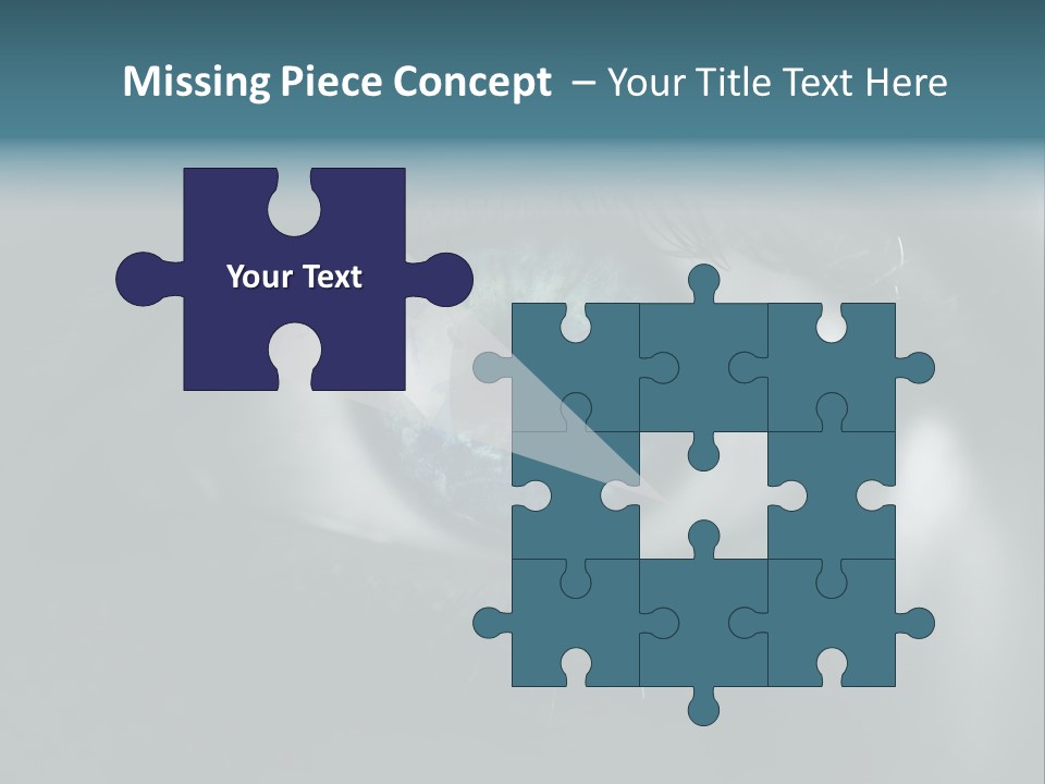 Macro Retina Male PowerPoint Template