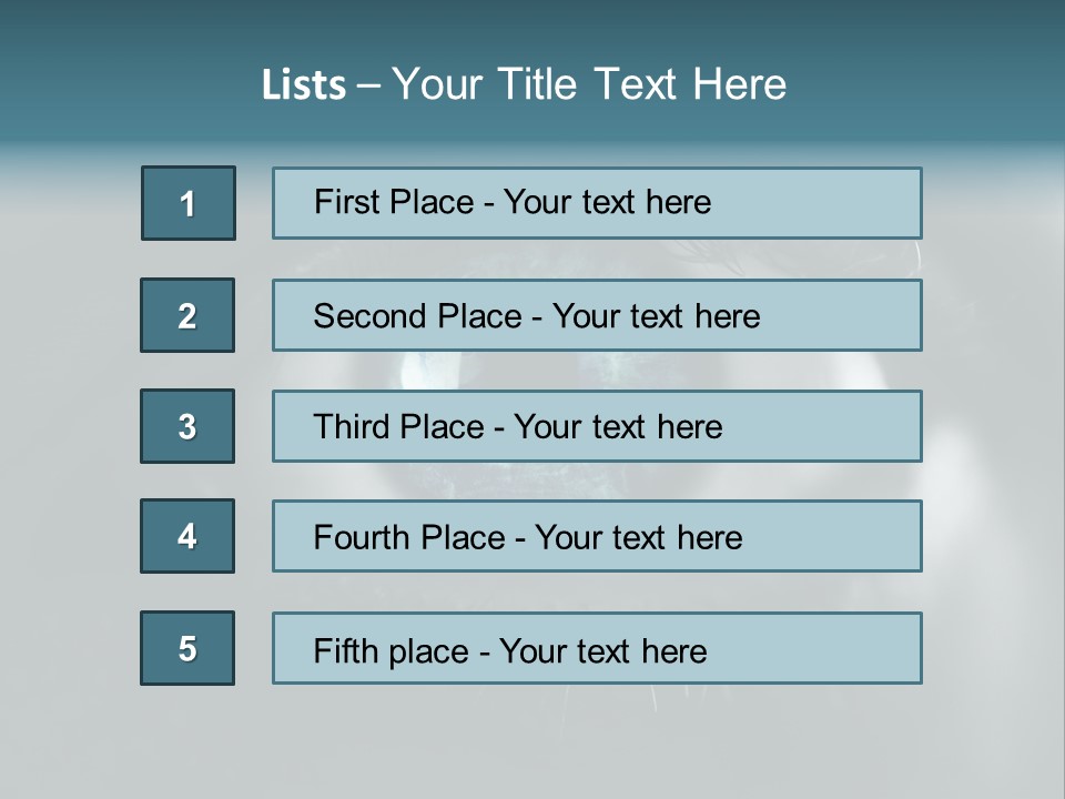 Macro Retina Male PowerPoint Template