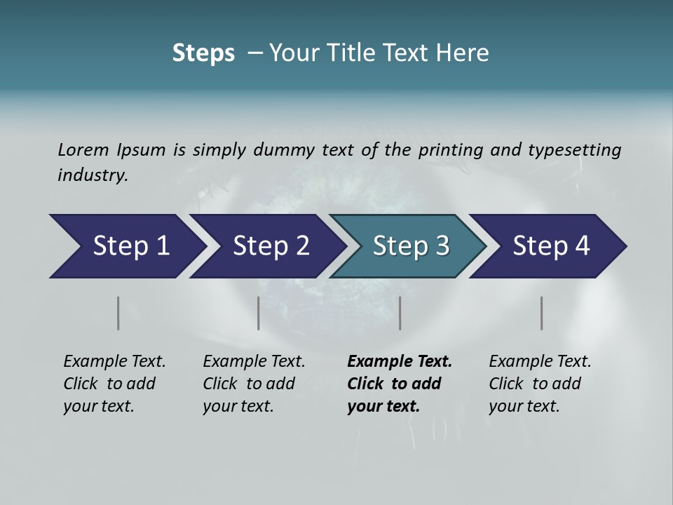 Macro Retina Male PowerPoint Template