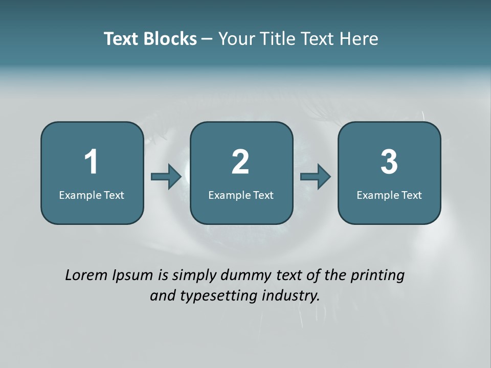 Macro Retina Male PowerPoint Template