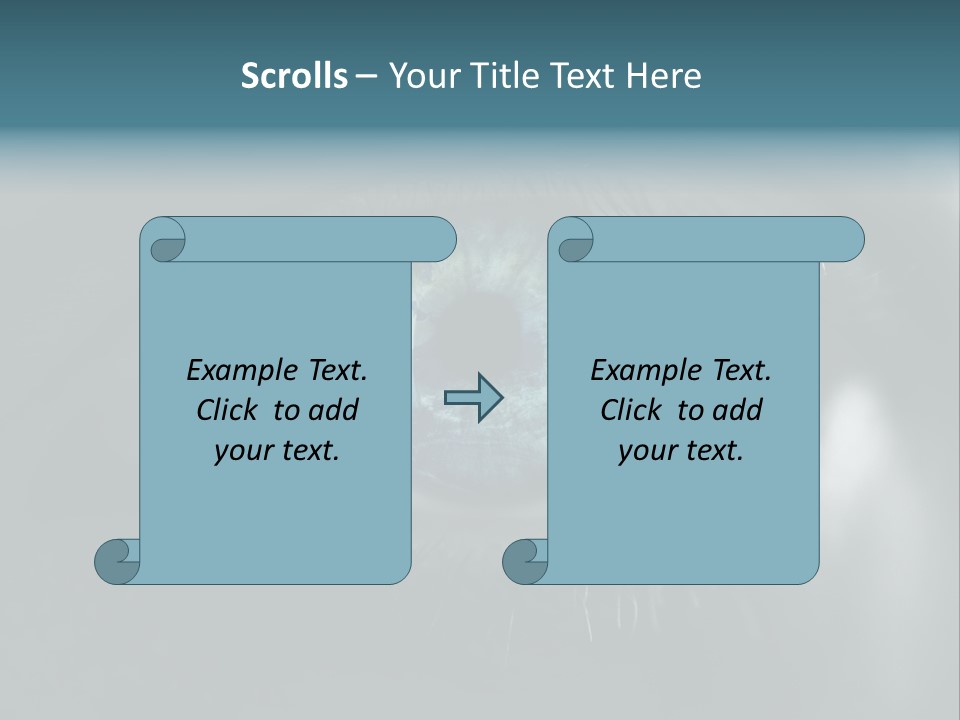 Macro Retina Male PowerPoint Template