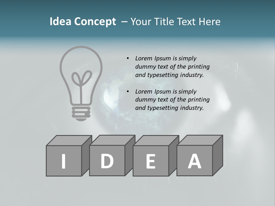 Macro Retina Male PowerPoint Template